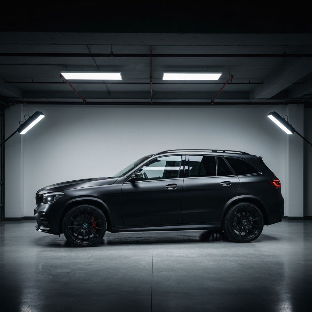 Matte Black SUV Wrap